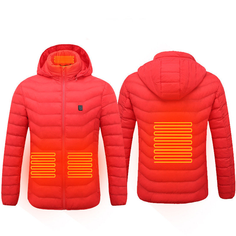 2023 THERMAL HEATED JACKET- USB Electric Jacket Cotton Coat Heater Thermal Clothing Heating Vest Men's Clothes Winter