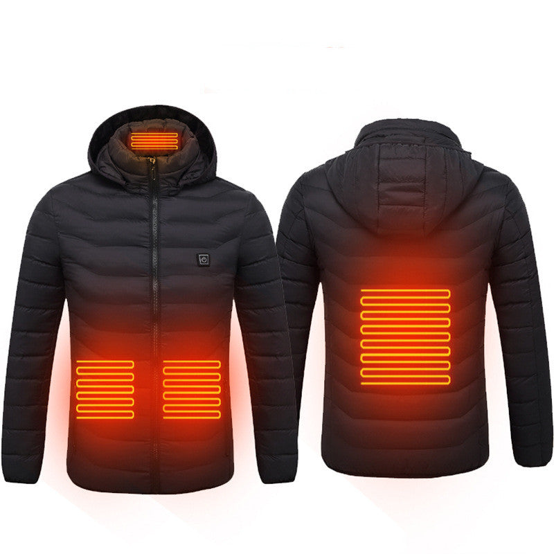 2023 THERMAL HEATED JACKET- USB Electric Jacket Cotton Coat Heater Thermal Clothing Heating Vest Men's Clothes Winter