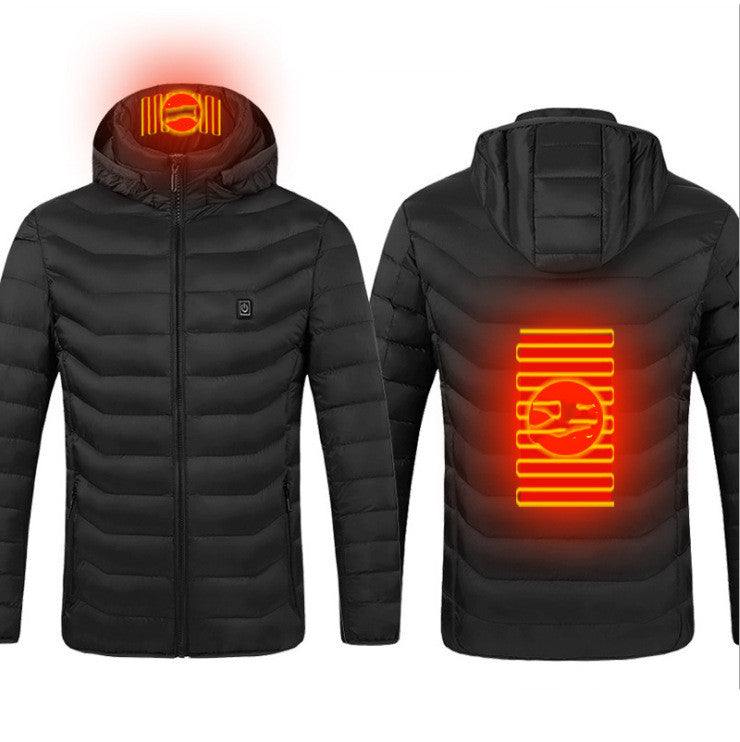 2023 THERMAL HEATED JACKET- USB Electric Jacket Cotton Coat Heater Thermal Clothing Heating Vest Men's Clothes Winter