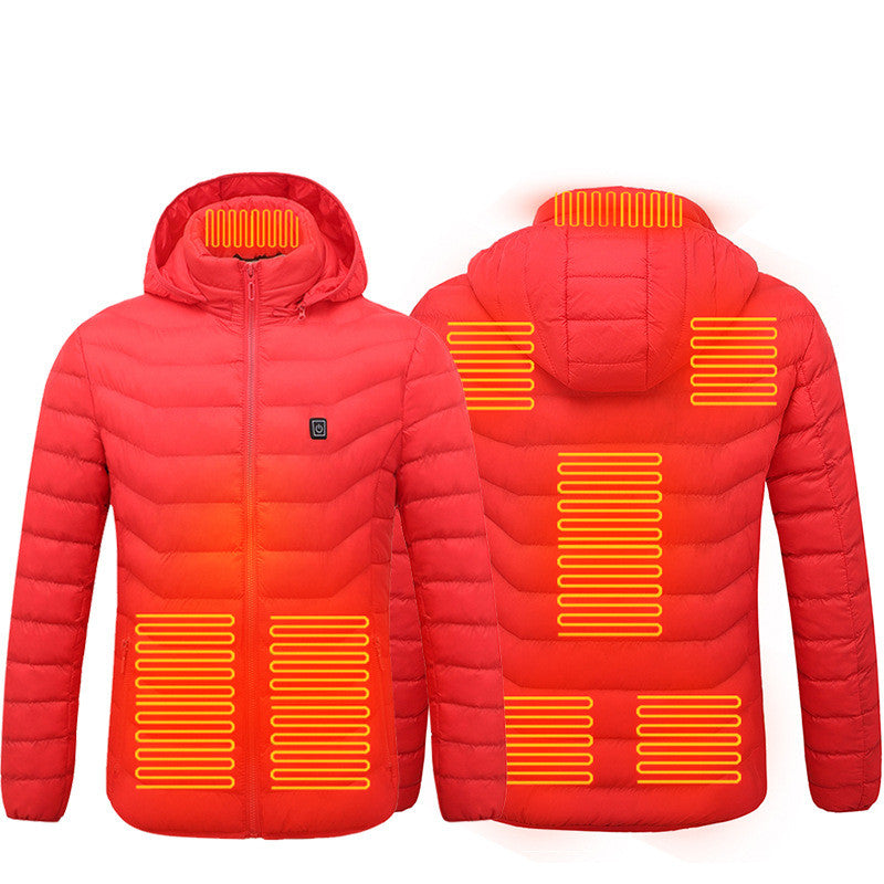 2023 THERMAL HEATED JACKET- USB Electric Jacket Cotton Coat Heater Thermal Clothing Heating Vest Men's Clothes Winter