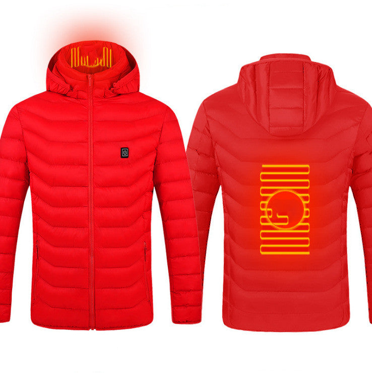 2023 THERMAL HEATED JACKET- USB Electric Jacket Cotton Coat Heater Thermal Clothing Heating Vest Men's Clothes Winter