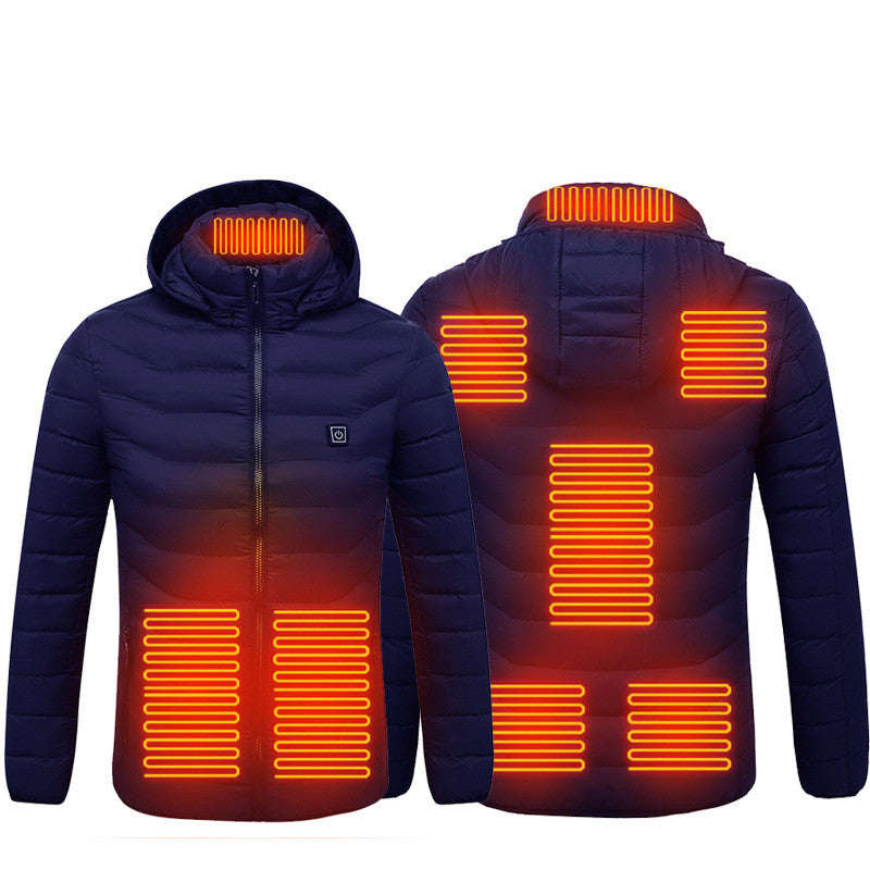 2023 THERMAL HEATED JACKET- USB Electric Jacket Cotton Coat Heater Thermal Clothing Heating Vest Men's Clothes Winter