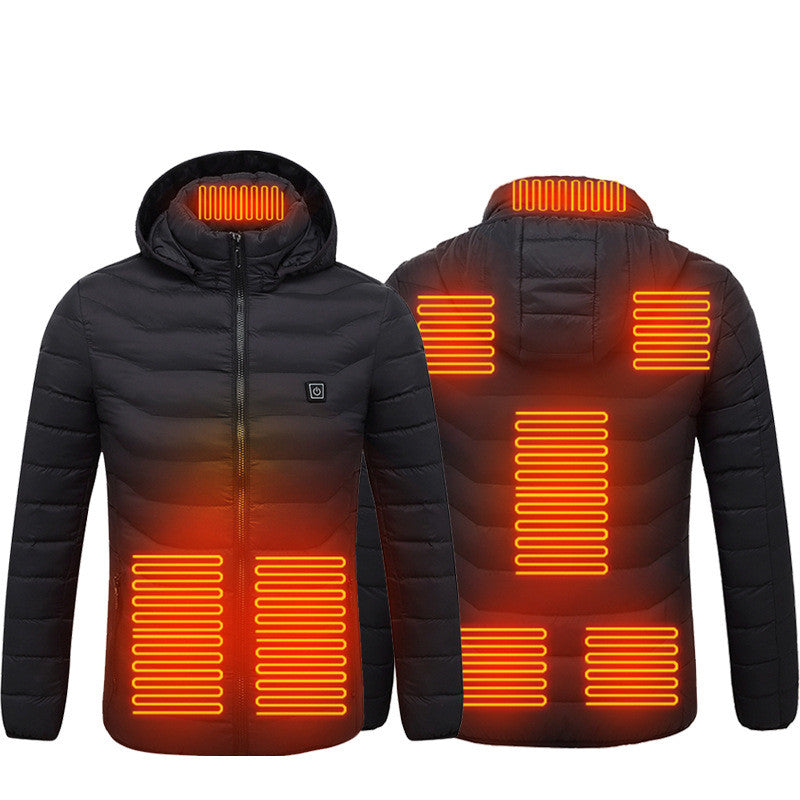 2023 THERMAL HEATED JACKET- USB Electric Jacket Cotton Coat Heater Thermal Clothing Heating Vest Men's Clothes Winter
